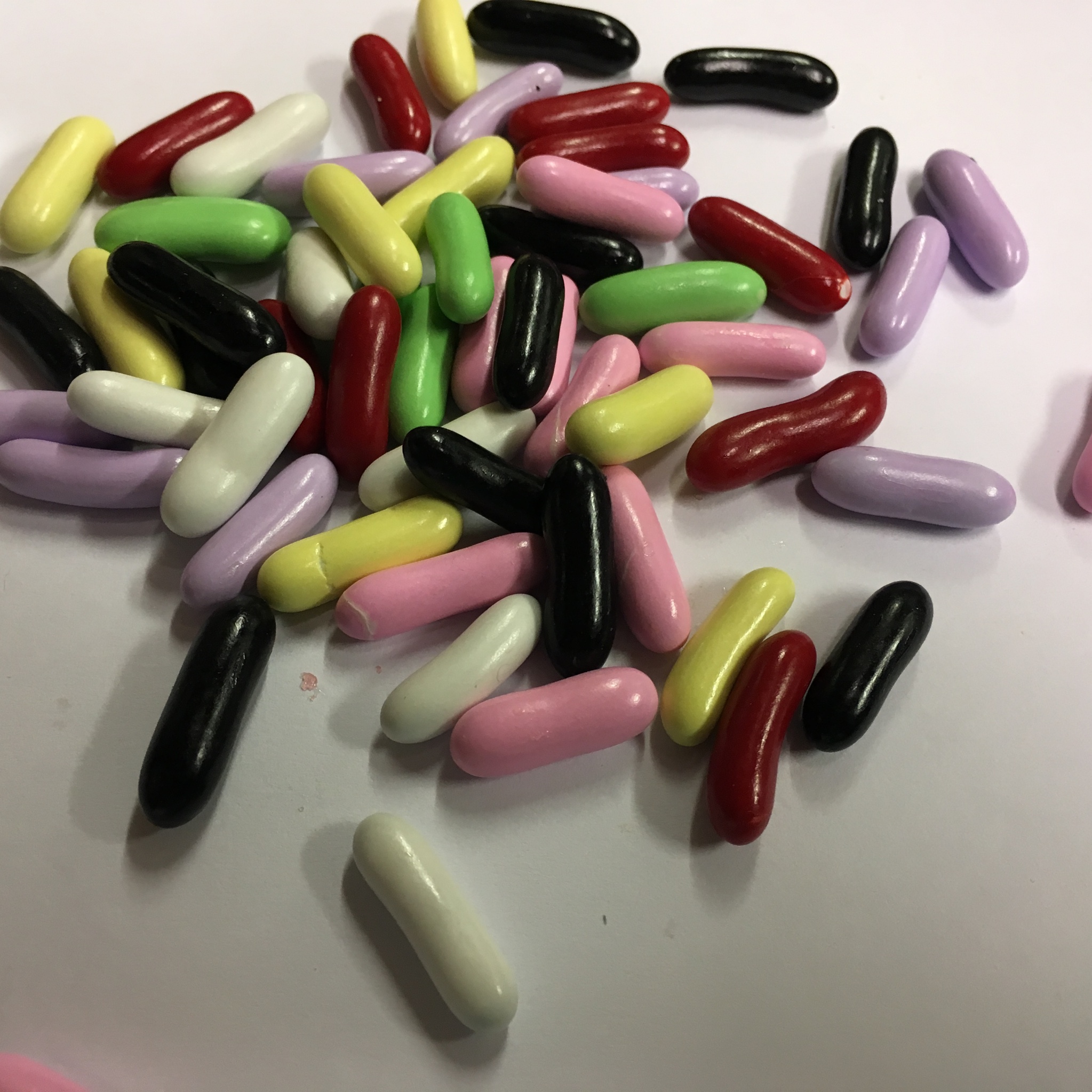 Candy covered licorice